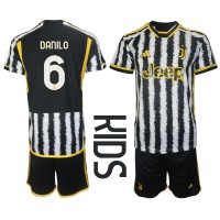 Camisa de time de futebol Juventus Danilo Luiz #6 Replicas 1º Equipamento Infantil 2023-24 Manga Curta (+ Calças curtas)